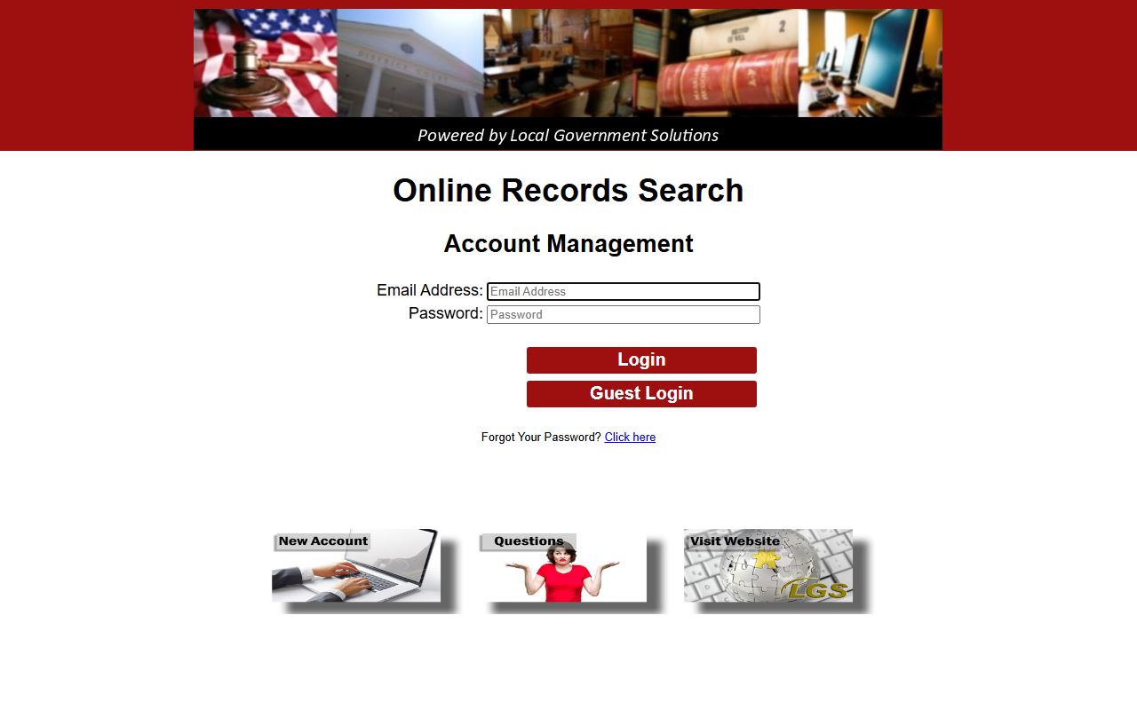 Jones County online records portal linked by County Clerk